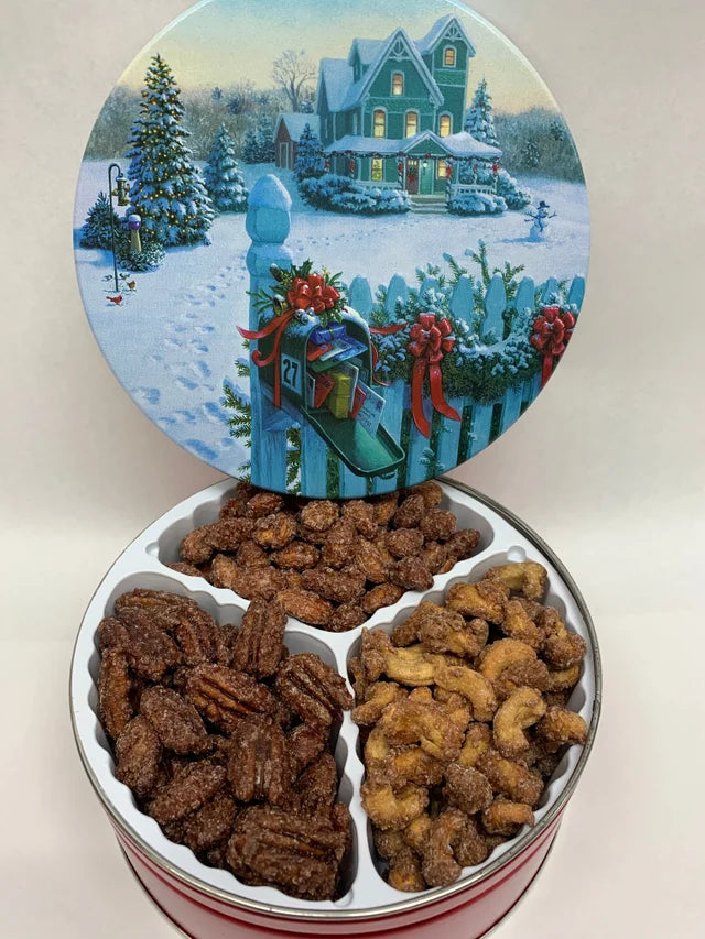 Cinnamon Roasted Nuts 3 Flavor Assortment Gift Tin