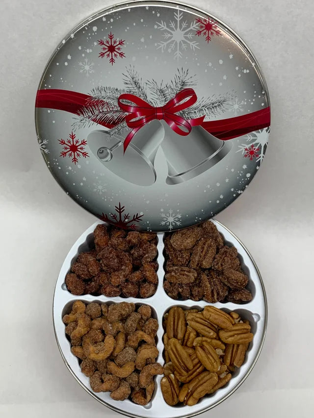 Cinnamon Roasted Nuts Gift Tin 4 Flavors