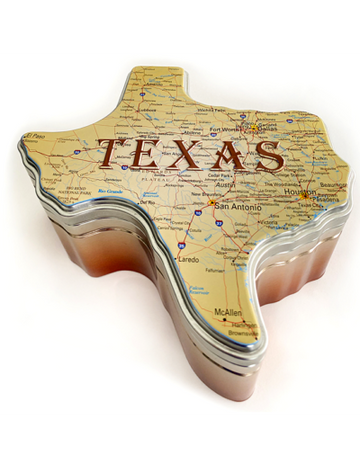 Texas Roadmap Gift Tin (Tin Only)