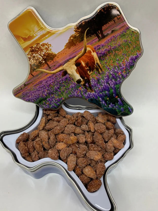 Texas Longhorn Tin with Cinnamon Roasted Nuts