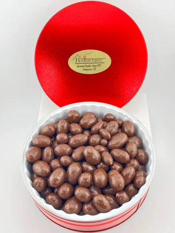 1 Lb. Chocolate Covered Pecans Gift Tin, Milk or Dark