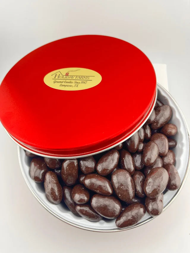 1 Lb. Chocolate Covered Pecans Gift Tin, Milk or Dark